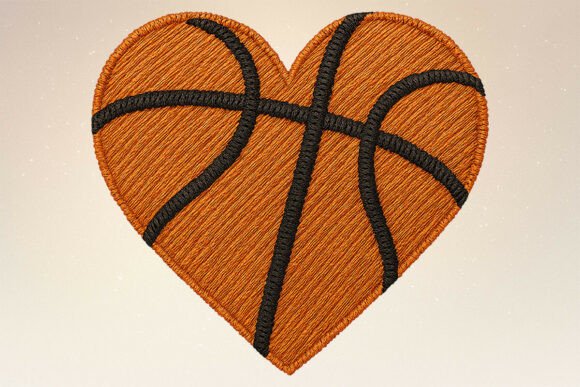 Faux Embroidery Basketball Heart PNG: A Designer’s Review for Boutique Sweatshirts