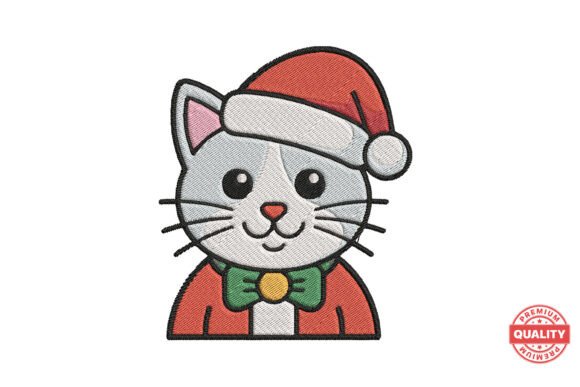 Santa Cat Face Embroidery Review