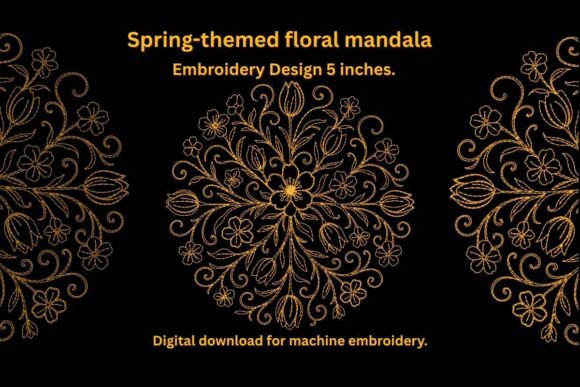 Spring Floral Mandala Embroidery Design Review for Real-World Projects