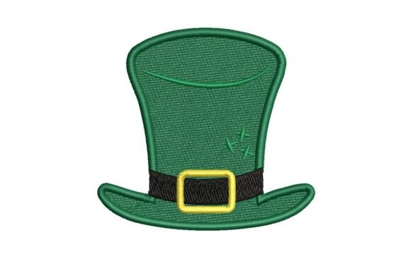 St. Patrick's Day Leprechaun Hat Embroidery Design