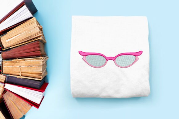 Vintage Librarian Glasses Embroidery: A Timeless Touch for Small Business Merch